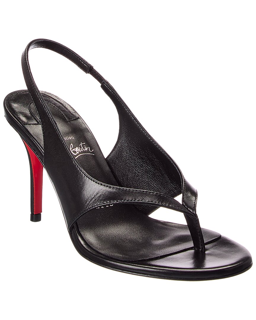 Christian Louboutin Christian Louboutin Miss Z Infradita 80 Leather Slingback Sandal