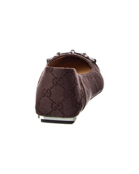 Gucci Gucci Gg Canvas Slingback Flat