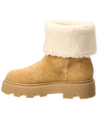 Moncler Moncler Aurea Mid Suede & Shearling Boot