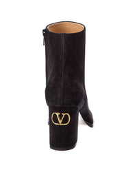 Valentino Valentino Vlogo Signature 75 Suede Bootie