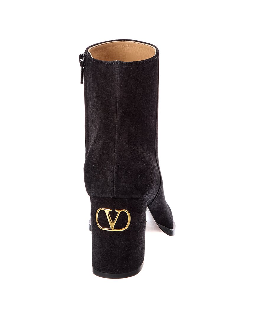 Valentino Valentino Vlogo Signature 75 Suede Bootie
