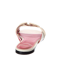 Valentino Valentino Vlogo Signature Leather Sandal