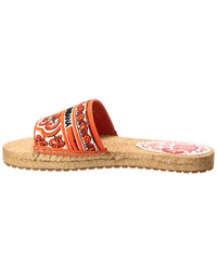 Dolce & Gabbana Dolce & Gabbana Maiolica Canvas & Leather Espadrille