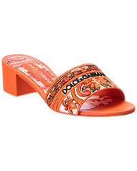 Dolce & Gabbana Dolce & Gabbana Embroidered Leather Sandal