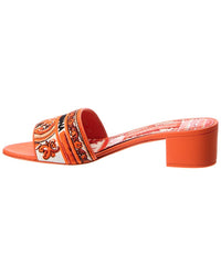 Dolce & Gabbana Dolce & Gabbana Embroidered Leather Sandal