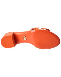 Dolce & Gabbana Dolce & Gabbana Embroidered Leather Sandal