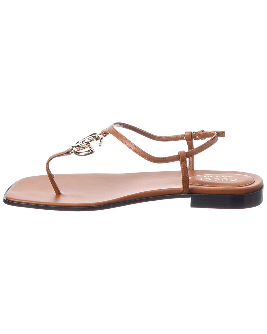 Gucci Gucci Double G Leather Sandal