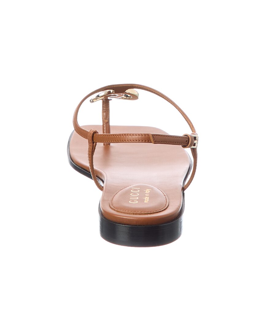 Gucci Gucci Double G Leather Sandal