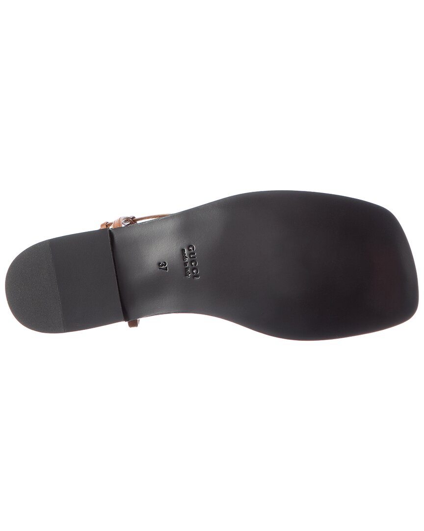 Gucci Gucci Double G Leather Sandal