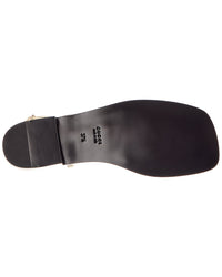 Gucci Gucci Gg Logo Leather Sandal