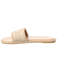 Valentino Valentino Vlogo Signature Canvas & Leather Sandal