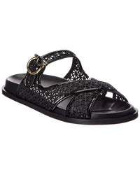 Ferragamo Cosmy Lace & Leather Sandal