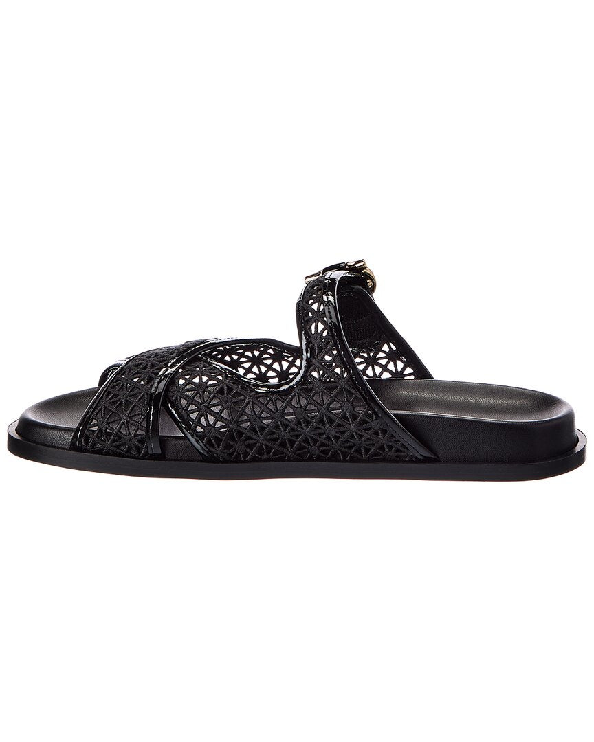 Ferragamo Cosmy Lace & Leather Sandal
