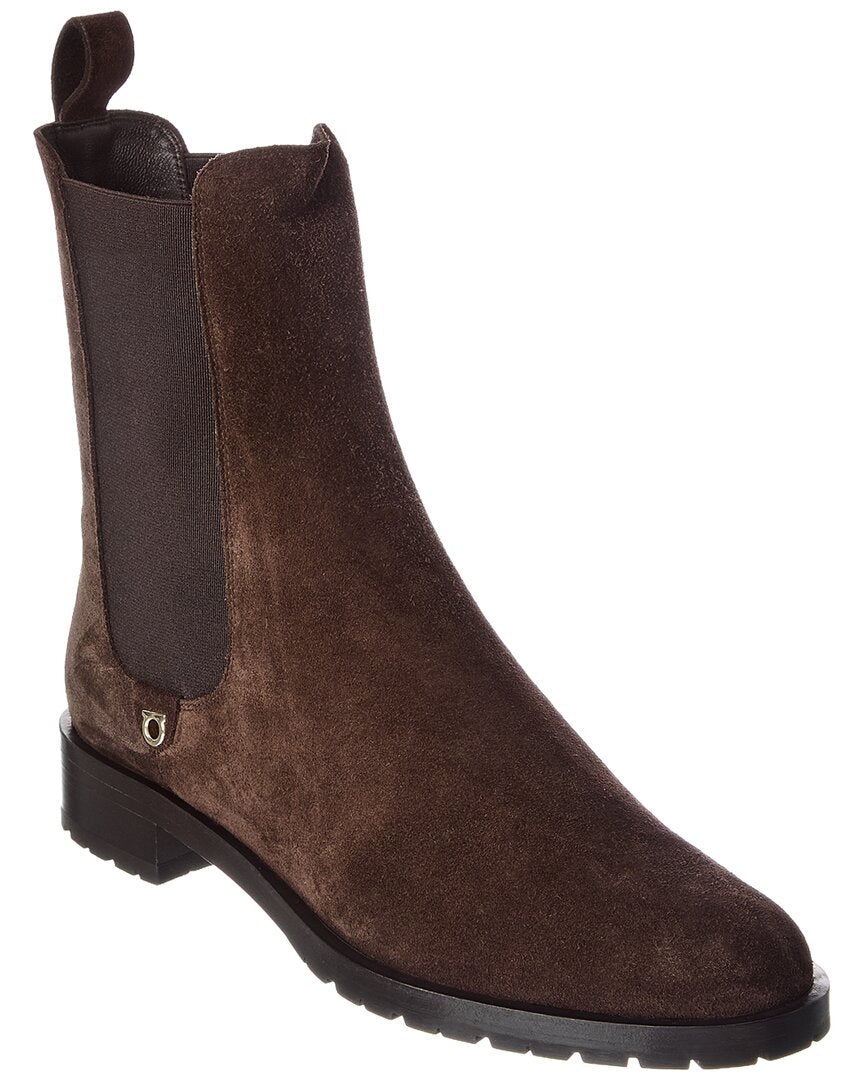 Ferragamo Suede Chelsea Boot