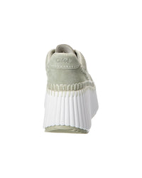 Chloé Chloé Nama Suede Wedge Sneaker