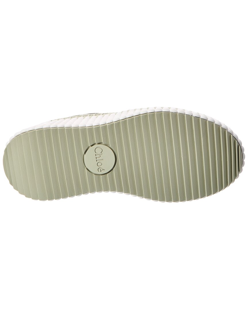 Chloé Chloé Nama Suede Wedge Sneaker