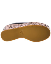 Chloé Chloé Maxime Leather Wedge Mule