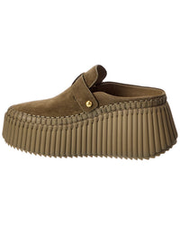 Chloé Chloé Nama Suede Sabot Wedge