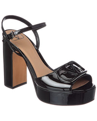 Valentino Valentino Vlogo Signature 115 Patent Platform Sandal