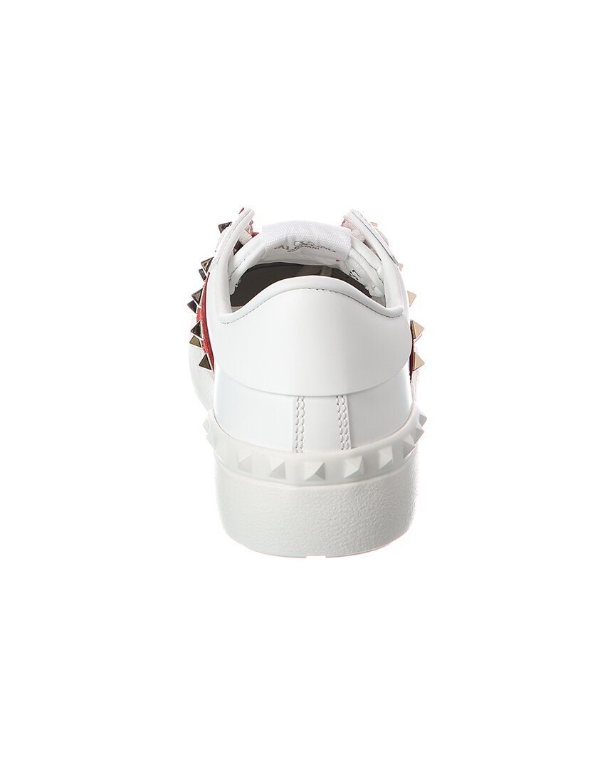 Valentino Valentino Rockstud Untitled Leather & Suede Sneaker