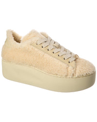 Valentino Valentino Vlogo Signature Shearling Platform Sneaker