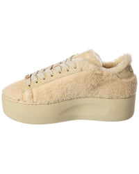 Valentino Valentino Vlogo Signature Shearling Platform Sneaker