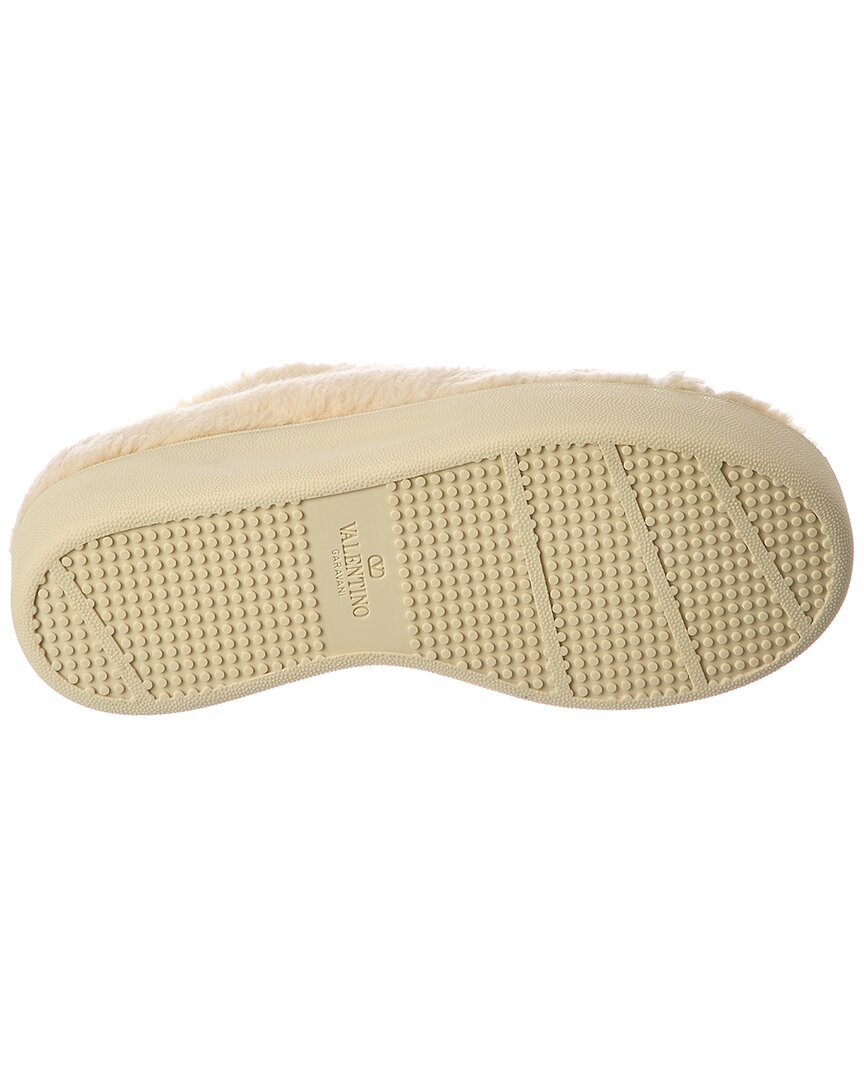 Valentino Valentino Vlogo Signature Shearling Platform Sneaker