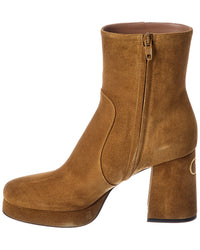Valentino Valentino Fawcette 90 Suede Platform Boot