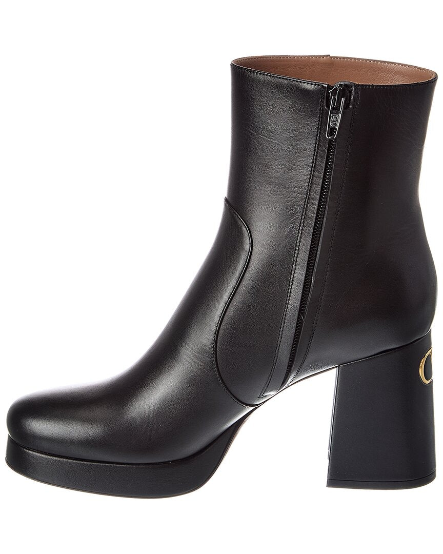 Valentino Valentino Fawcette 90 Leather Platform Boot