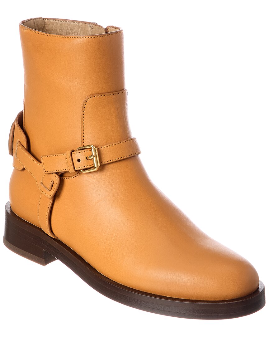 Valentino Valentino Vlogo Signature Leather Boot