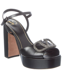 Valentino Valentino Vlogo 114 Leather Sandal