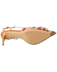 Valentino Valentino Vlogo Signature Slingback Leather Pump