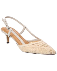 Isabel Marant Pilia Crochet & Leather Slingback Pump