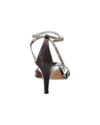 Isabel Marant Afka Snake-Embossed Leather Sandal