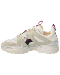 Isabel Marant Isabel Marant Kindsay Leather & Suede-Trim Sneaker