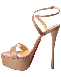 Christian Louboutin Christian Louboutin Loubi Queen Alta 150 Leather Platform Sandal