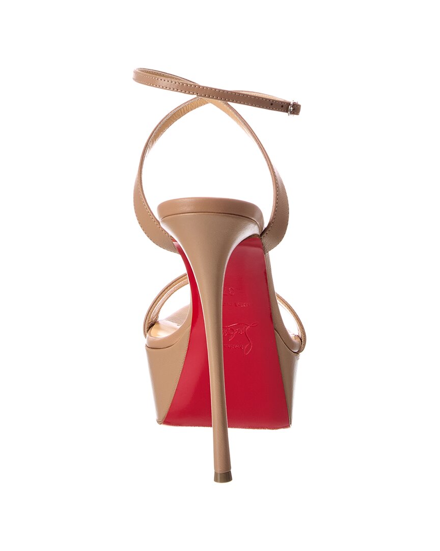 Christian Louboutin Christian Louboutin Loubi Queen Alta 150 Leather Platform Sandal