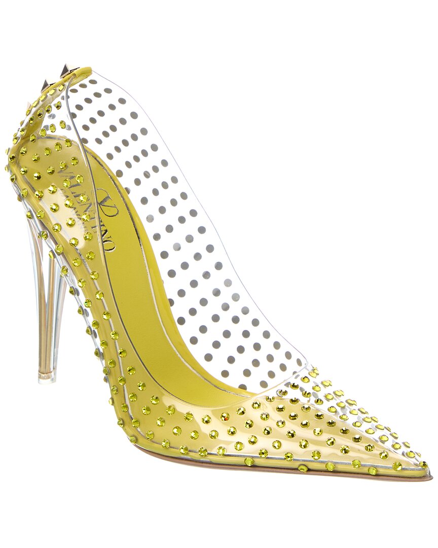 Valentino Rockstud 110 Vinyl & Leather Pump