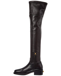 Valentino Valentino Roman Stud 30 Leather Over-The-Knee Boot
