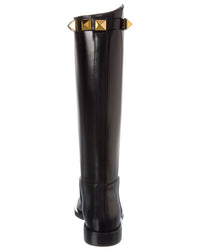 Valentino Valentino Roman Stud 15 Leather Knee-High Boot