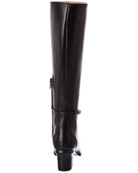 Valentino Valentino Vlogo Leather Knee-High Boot