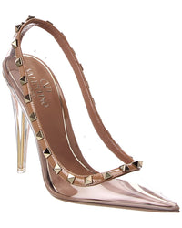 Valentino Rockstud 110 Vinyl & Leather Pump