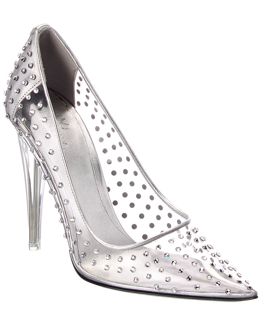 Valentino Rockstud 110 Vinyl & Leather Pump