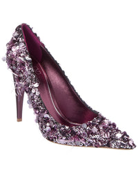 Valentino 110 Satin & Leather Pump
