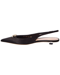 Valentino Valentino Vlogo Signature 20 Satin Slingback Pump