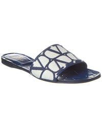 Valentino Valentino Toile Iconographe Canvas & Leather Sandal