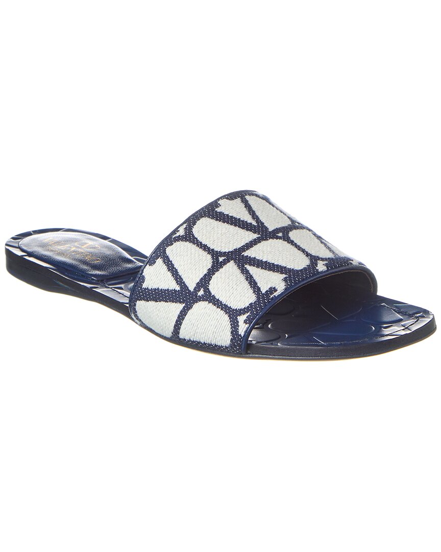 Valentino Valentino Toile Iconographe Canvas & Leather Sandal