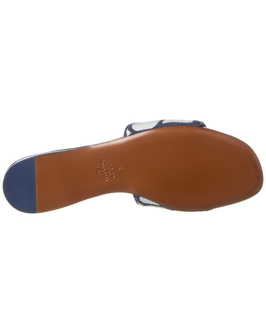 Valentino Valentino Toile Iconographe Canvas & Leather Sandal