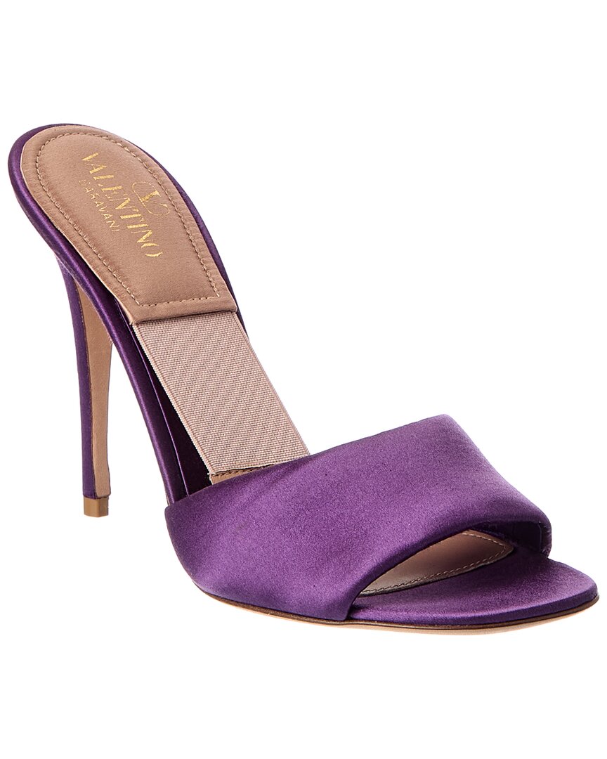 Valentino Valentino Vlogo Signature 105 Satin Sandal
