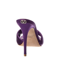 Valentino Valentino Vlogo Signature 105 Satin Sandal